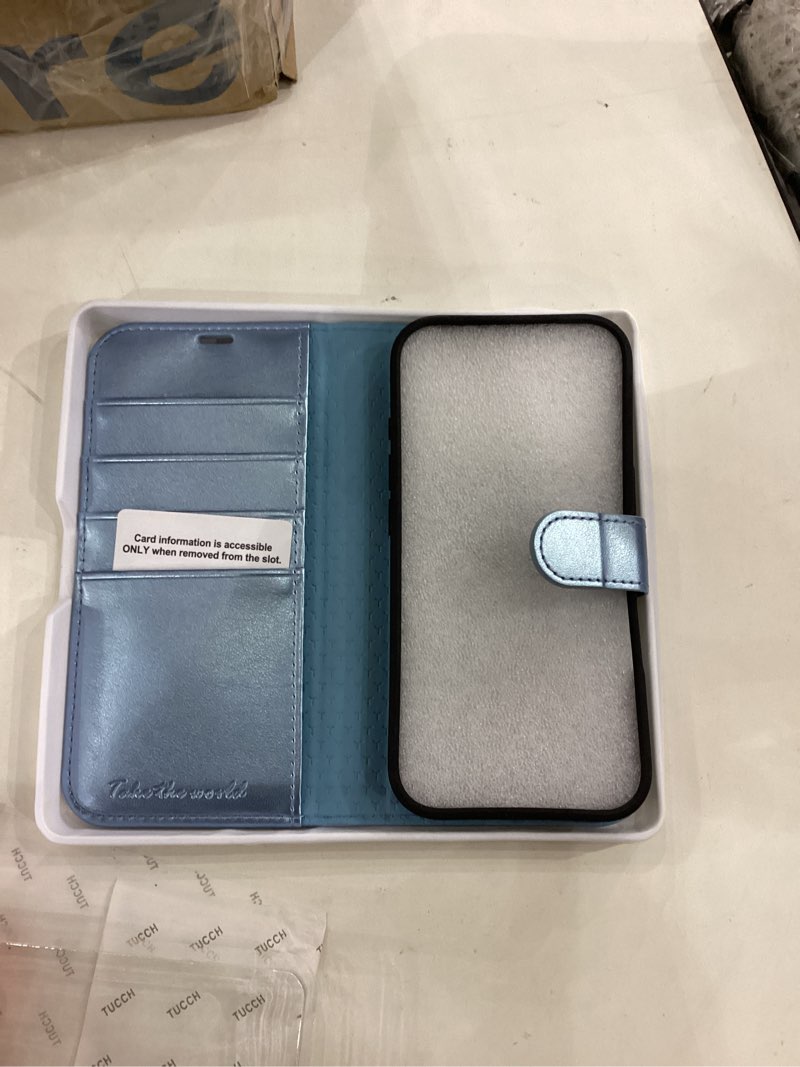 TUCCH Case Wallet for iPhone 17 Pro (6.3-Inch) 2025, RFID Blocking 4 Card Slots, Kickstand, Magnetic