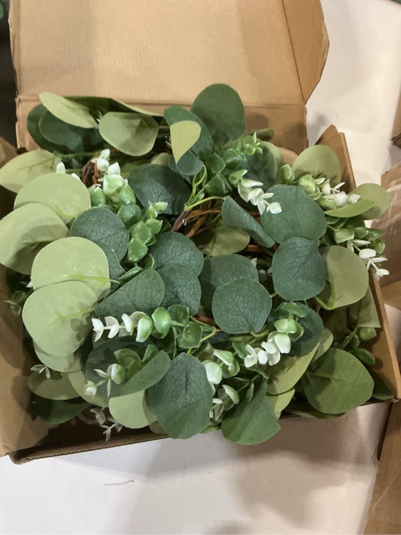 Condition photo showing Good Condition for 6 Set Baby Shower Bear Table Centerpieces Decortion Brown Bear with Eucalyptus Wreath Wood Slices Welcome Baby Table Toppers for Gender Reveal Boy Or Girl Party Favor
