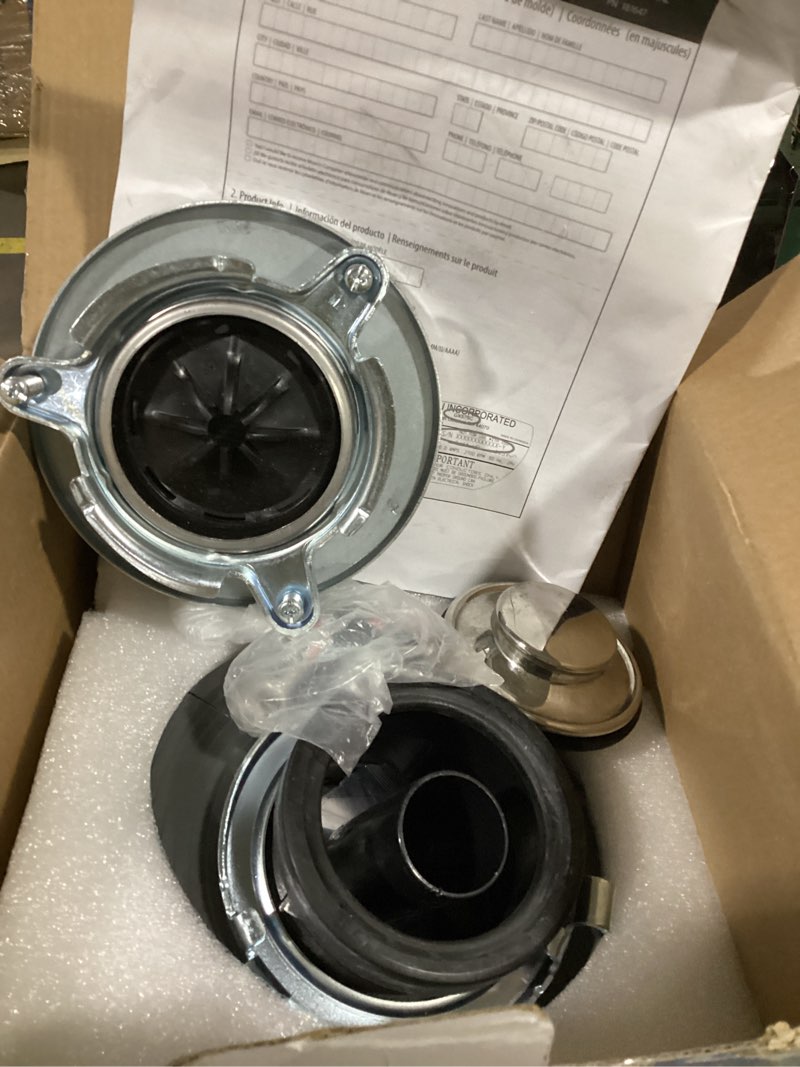 Condition photo showing Good Condition for moen chef series 1 hp continuous feed lighted garbage disposal with sound reduction for under sink, power cord included, exl100c 1 hp specialty