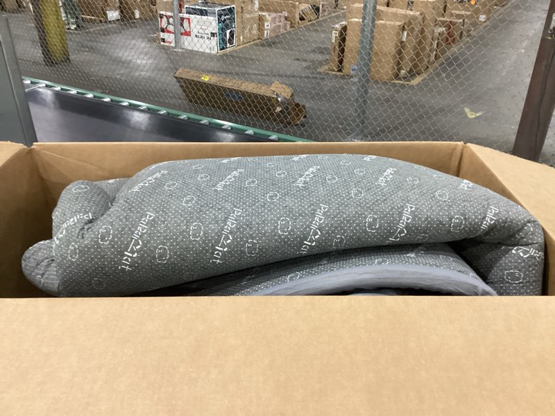 Condition photo showing Good Condition for SIMILAR TO PICTURES SIZE UNKNOWN Mallify Ultra Soft 1.3\" Thick Baby Play Mat for Floor, Large Velvet 50x50 Playpen Mat, Baby-Safe & Non-Slip Tummy Time Mat, Crawling Mat for Babies, Toddlers, Infants, Kids, Easy Care, 50\"x50\", Gray 50\"x50\"x1.3\"