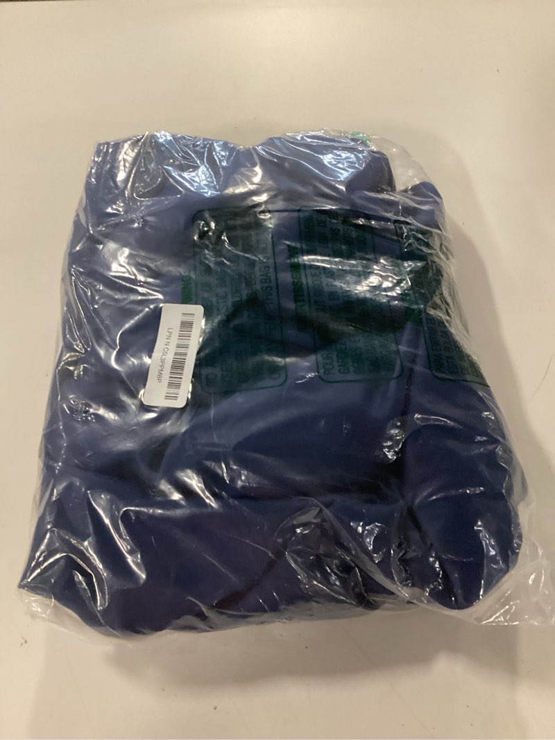 Condition photo showing As Is for DONREN Navy Pinch Pleated Blackout Curtains with Hooks - 108 inch Length Room Darkening Thermal Insulated Window Curtain Panels for Living Room Bedroom 2 Panel 40" Wx108 L Navy 40"W x 108"L (Pack of 2)
