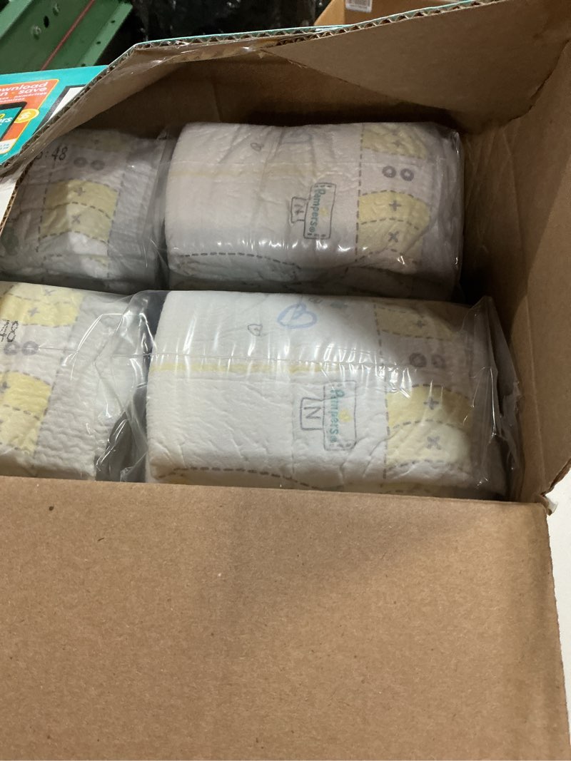 Condition photo showing New/Like New for Pampers Swaddlers Diapers, Size 0 (up to 10 lbs), 140 Count, Absorbent, Keeps Baby Dry and Comfortable, Skin Safe Disposable Baby Diaper (Packaging May Vary) Newborn 140