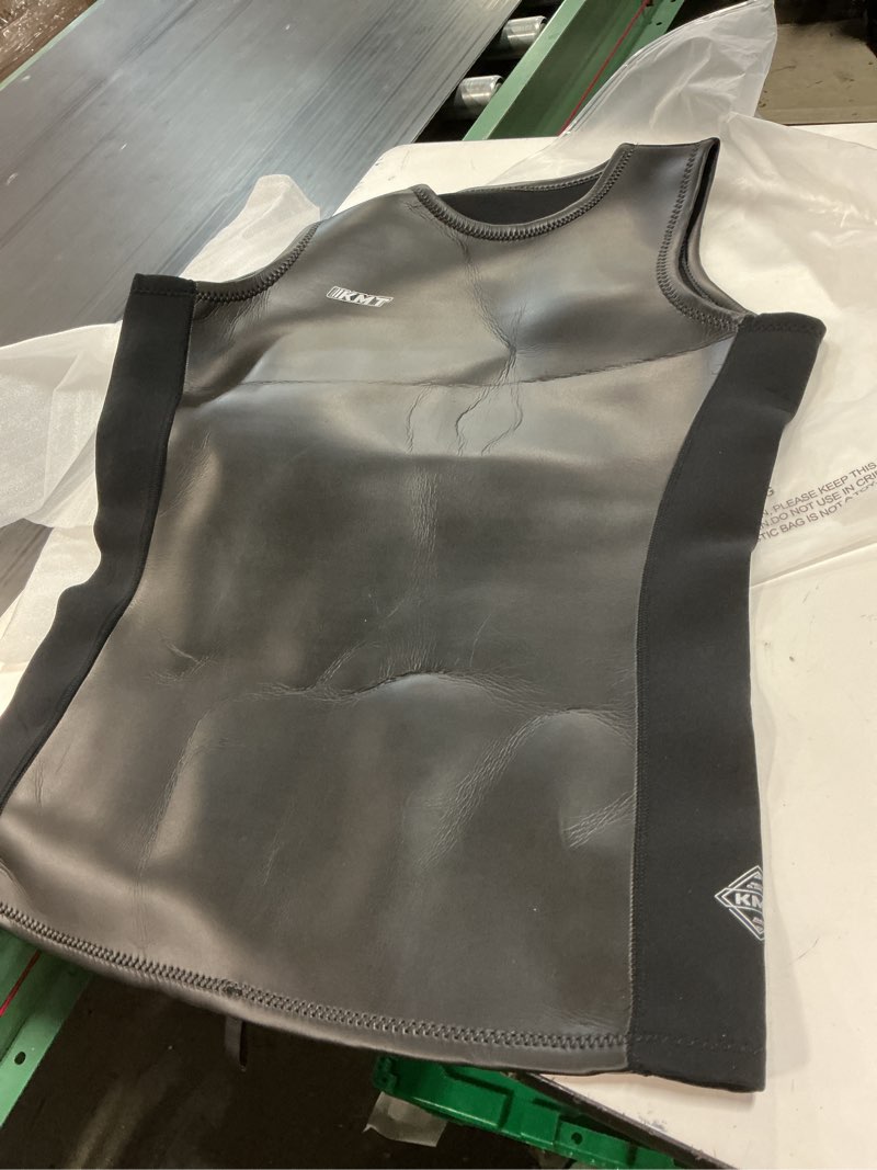 Condition photo showing Good Condition for kmt wetsuit vest men, sleeveless wetsuits upgrade cr neoprene 2mm wet suit for water sports kayaking swimming surfing snorkeling diving black-pullover 3x-large