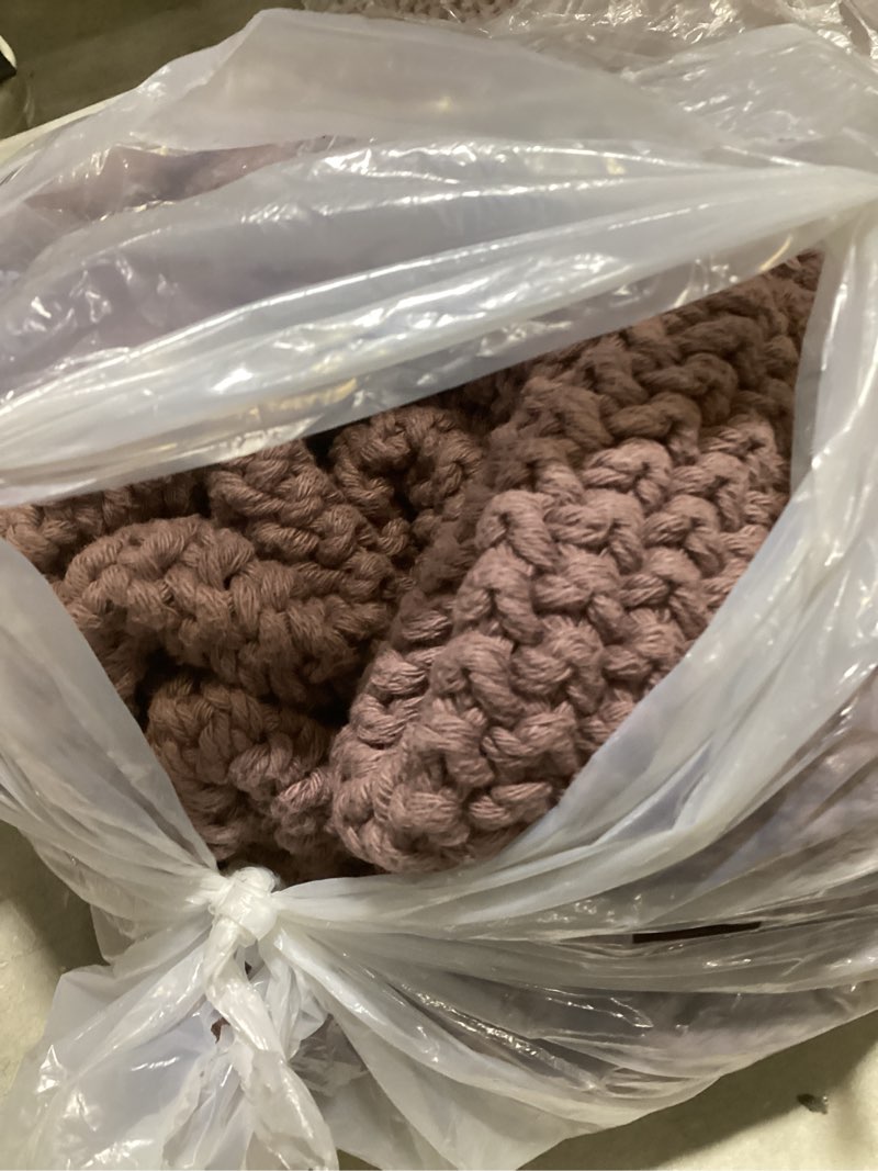 Condition photo showing Good Condition for organic waffle bed blanket, throw, fig