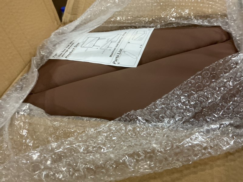 Condition photo showing Good Condition for dog ramp for couch and bed, 17" h stairs for small to medium dogs and cats foldable steps for pets to get on high bed, non-slip sturdy ottoman ramp with storage drawer, brown