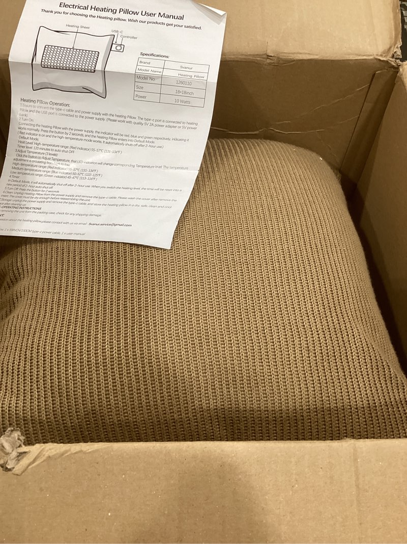 Electrical heating pillow