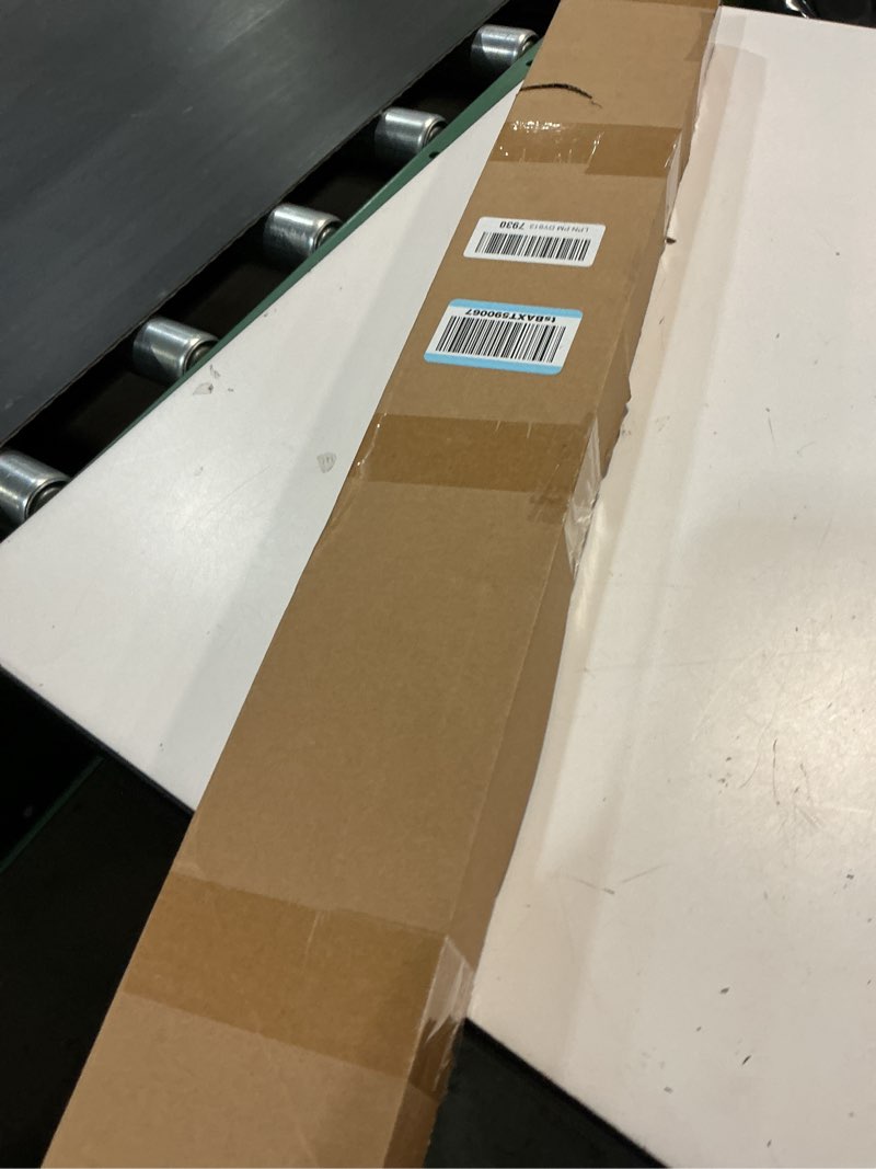 Condition photo showing New/Like New for ceiling curtain track, curtain track with roller hooks, 9ft - 12ft ceiling mounted rail set for room divider, white 9ft - 12ft white
