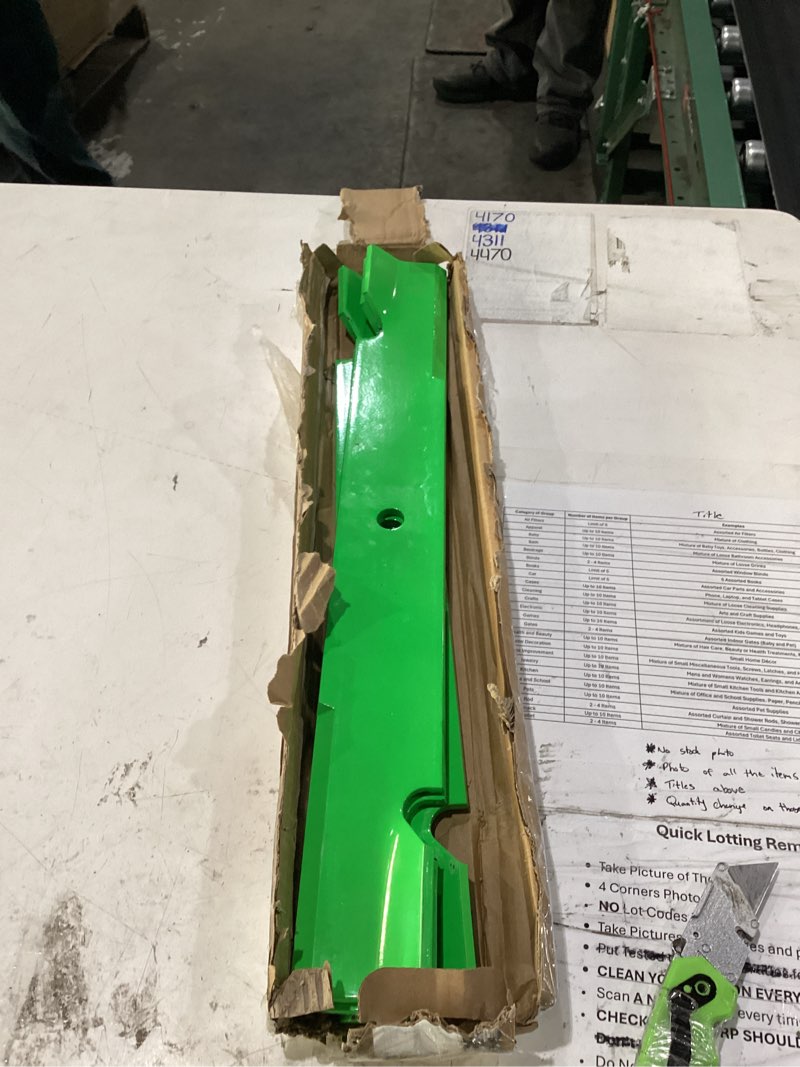 Condition photo showing New/Like New for caltric 539105476 72" deck blade compatible with redmax czt 72x notched medium lift