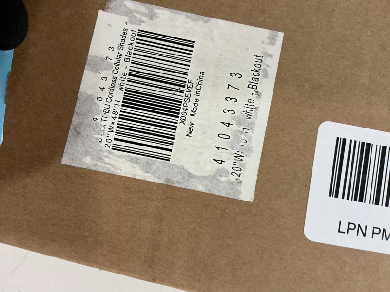 Condition photo showing New/Like New for Lazblinds Upgraded Top Down Bottom Up (TDBU) Honeycomb Blinds, No Drill No Tools Easy Install Cordle (20”x 48”)