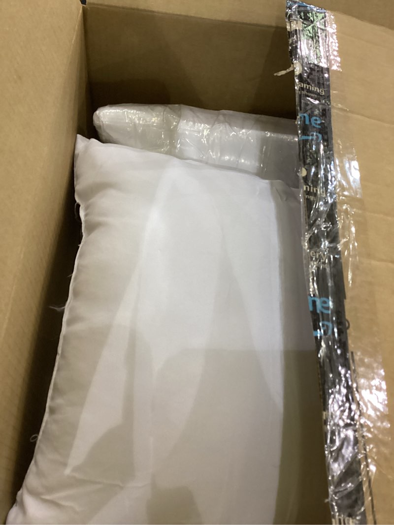 Condition photo showing As Is for 16x16 Pillow Inserts Set of 2, Firm and Fluffy Down Alternative Throw Pillows for Couch, Pillow Stuffing for Couch Sham Filler, Pillow Forms 16x16 16 X 16 INCHES