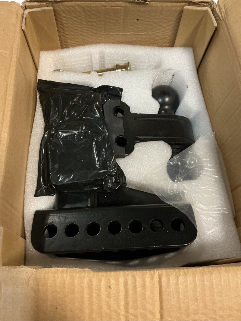 Condition photo showing Good Condition for 2" adjustable trailer hitch - 4" rise/drop height, 2'' & 2-5/16'' ball hitches 25000 lbs heavy duty towing ball mount, rvs, campers, boat trailers 4 inch