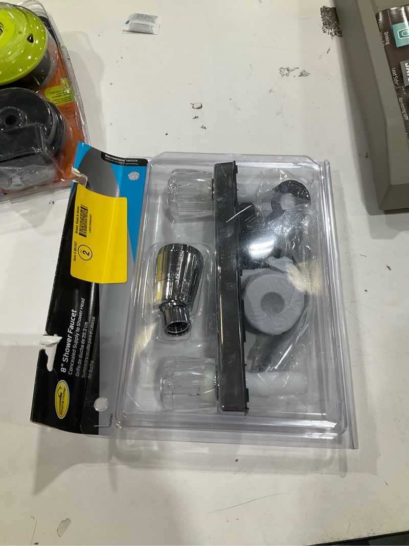 Condition photo showing Good Condition for road & home chrome 2-handle single function 2-in shower faucet valve included