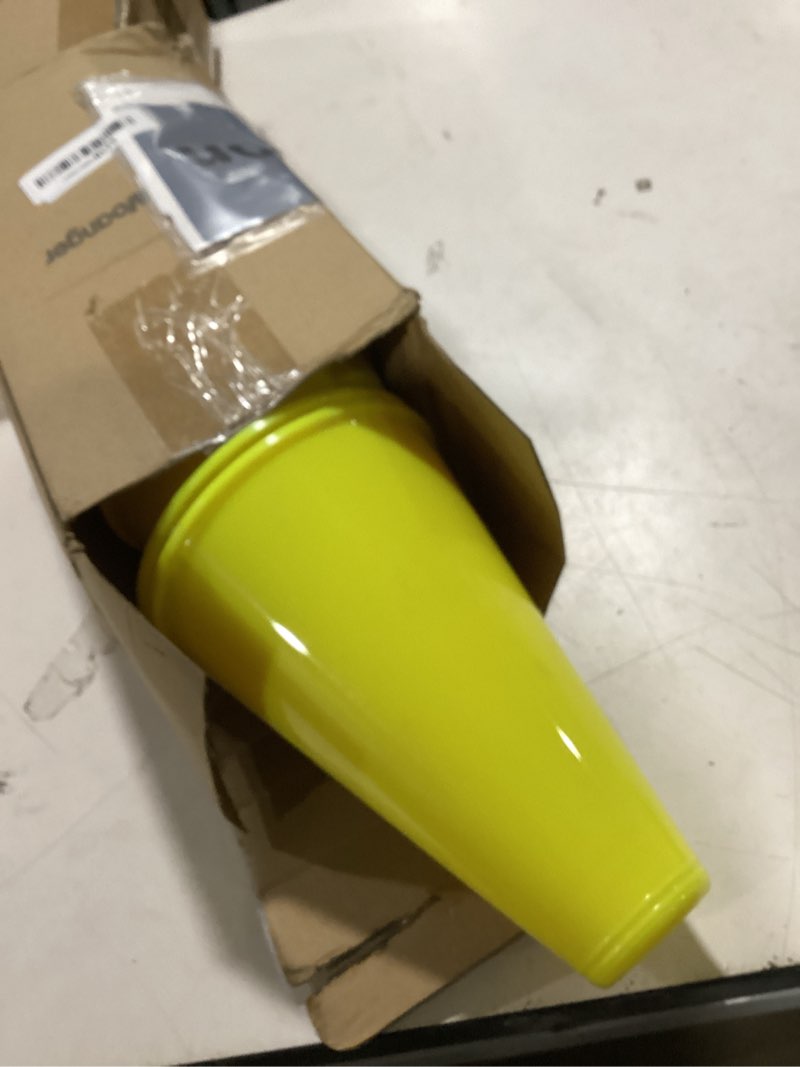 Condition photo showing Good Condition for woanger 12 pcs cheer megaphone for party favors sports cheers party noisemaker diy plastic megaphone for sports match mardi gras outdoor activities (yellow) yellow 12