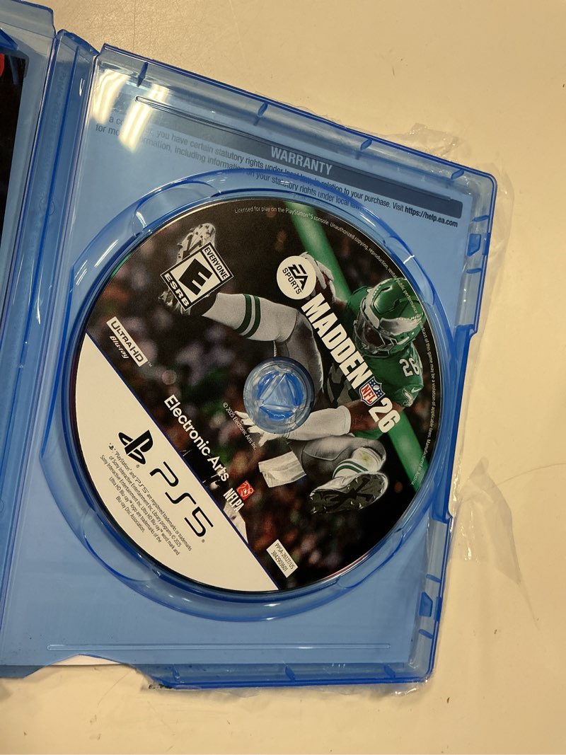 Condition photo showing New/Like New for ea sports madden nfl 26 - playstation 5