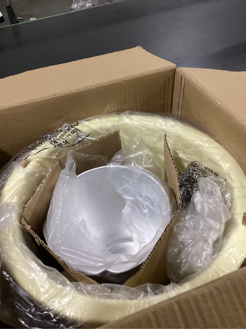 Condition photo showing As Is for Nostalgia Electric Ice Cream Maker - Old Fashioned Soft Serve Ice Cream Machine Makes Frozen Yogurt or Gelato in Minutes - Fun Kitchen Appliance - Vintage Wooden Style - Light Wood - 4 Quart 4 Qt Light Wood