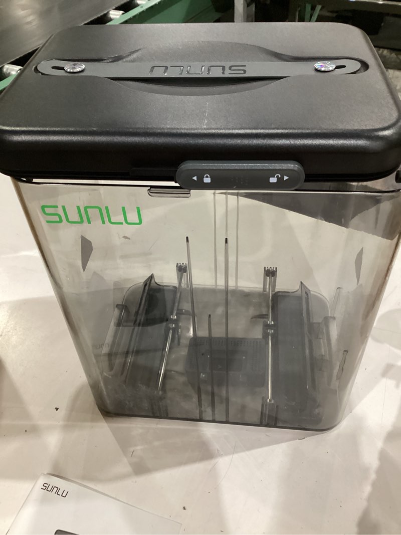 Condition photo showing As Is for sunlu 3kg filament dryer sp2 & storage box, 70? max temperature and 15min fast heating for 3d printer filament drying and sealing with heat control, compatible with 1.75mm/2.85mm pla petg tpu abs asa filament dryer sp2 ( dryer base + storage box )