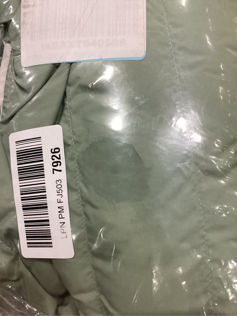 Condition photo showing As Is for The North Face girls Reversible Perrito Hooded Jacket Small Slate Moss