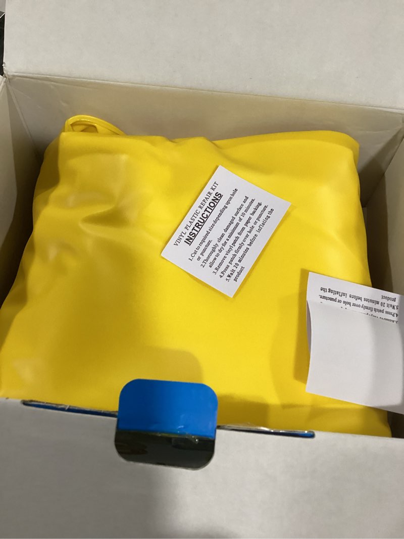 Condition photo showing Good Condition for Funscape Large Inflatable Pool Float Rings for Adults Kid, 3 Pack 44" Swim Floaties Tube W/Handles, Summer Tanning Water Floating Lounge, Outdoor Beach Lake River Swimming Toy Pool Party Family Set 1