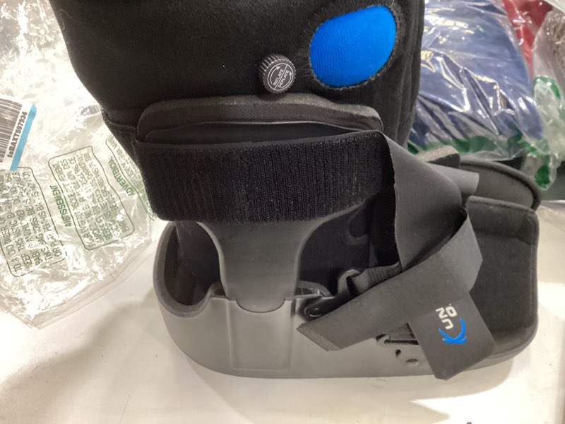 Condition photo showing Good Condition for united ortho short cam walker fracture boot, large, black large shoe black