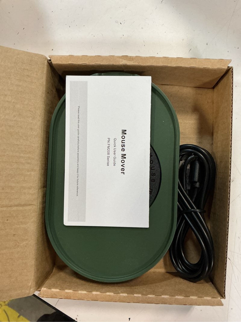 Condition photo showing Good Condition for vaydeer undetectable mouse mover, m3 mouse jiggler device with on/off switch, driver-free shaker wiggler mouse movement simulation for computer awakening, gift ideal for men/women (dark green) dark green button control