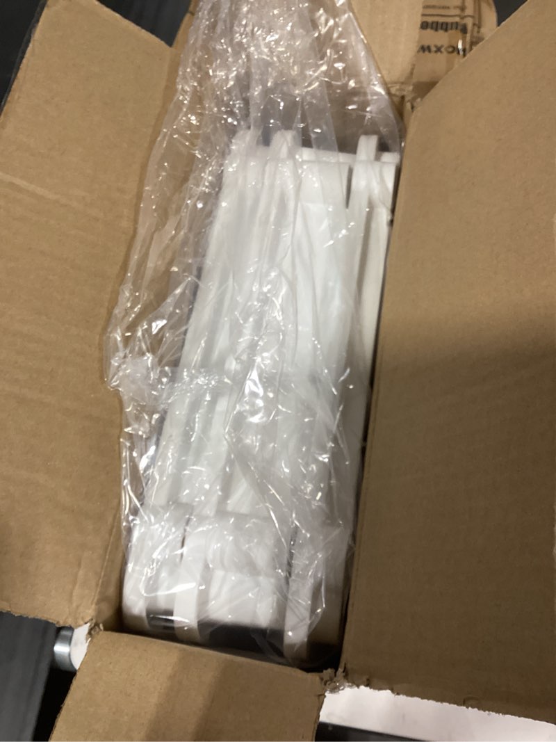 Condition photo showing As Is for Goovilla 3 Tier Rolling Utility Cart Organizer with Removable Drawer, Stable and Sturdy White Rolling Storage Carts with 2 Lockable Wheels for Bathroom, Kitchen, Snack, Craft, Makeup, Baby Essentials White 3 Tier