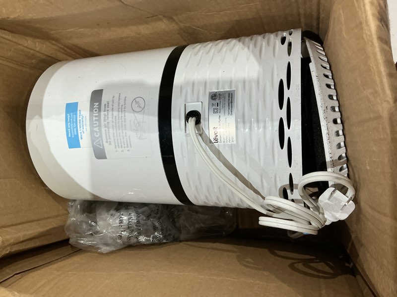 Condition photo showing As Is for levoit air purifier for home allergens pet hair in bedroom, covers up to 1073 ft² by 56w high torque motor, aham verifide, 3-in-1 filter with hepa sleep mode, remove dust smoke odor, core300-p, white white core 300-p 1pack