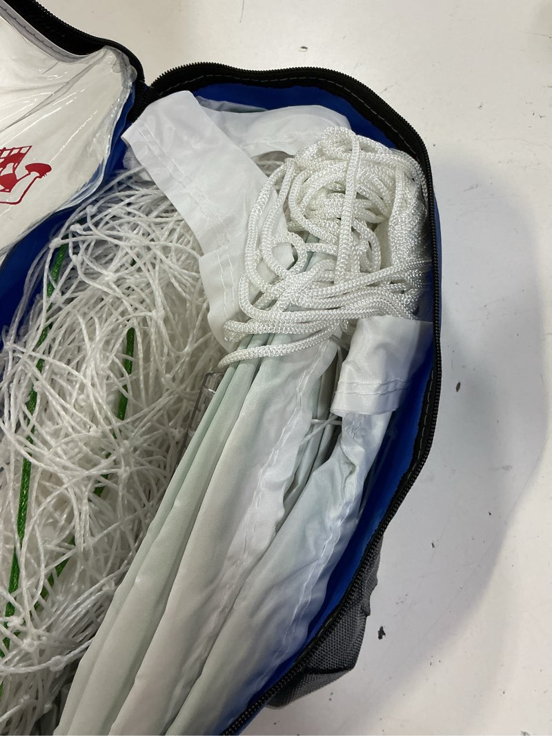 Condition photo showing Good Condition for professionalled volleyball net outdoor with aircraft wire rope and remote control, 32x3 ft, waterproof led, for outdoor backyard