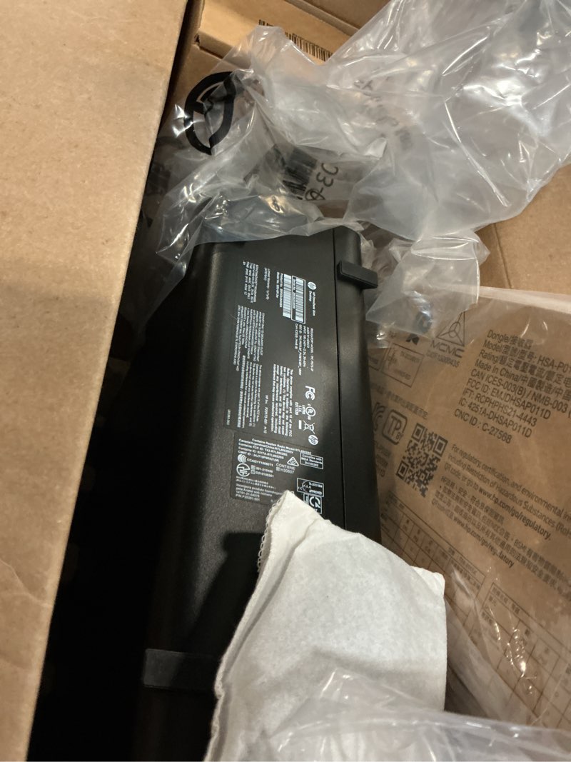 Condition photo showing As Is for hp omnidesk desktop, ai pc w/ 16 npu tops, 8-core amd ryzen 7-8700g cpu (upto 5.1ghz), 16gb ddr5 ram, 512gb ssd, usb-c, wi-fi 6, dual monitor support, bluetooth, windows 11, wireless keyboard &mouse 16gb ram & 512gb ssd