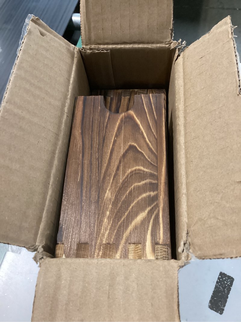 Condition photo showing Good Condition for 2 Set Wooden Tiered Risers Display Stands for Vendor Events,Stackable Wooden Cupcake Display Stand,Farmhouse Decor Wood Dessert Table Display Set,Vendor Booth Display Items,Food Display Risers for Party?12-11.2-10.4-9.6IN? 2Pack-Dark Brown