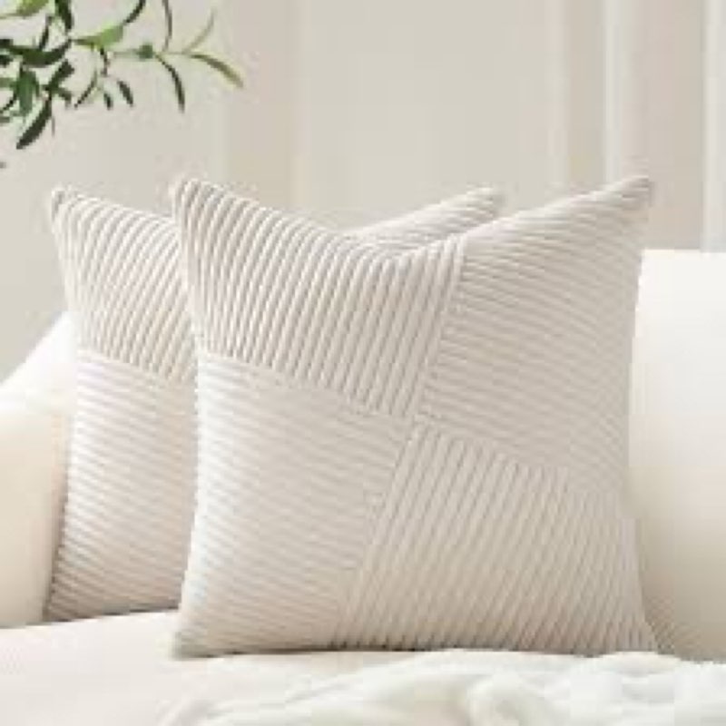 Chevron Square Pillow Cover Size: 18\" x 18\", Color: cream