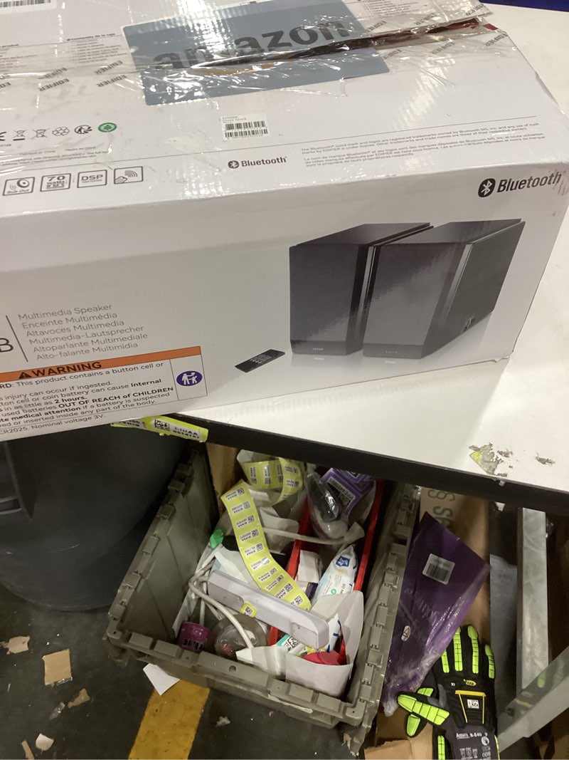 Condition photo showing As Is for Edifier R1850DB Active Bookshelf Speakers with Bluetooth and Optical Input - 2.0 Studio Monitor Speaker - Built-in Amplifier with Subwoofer Line Out