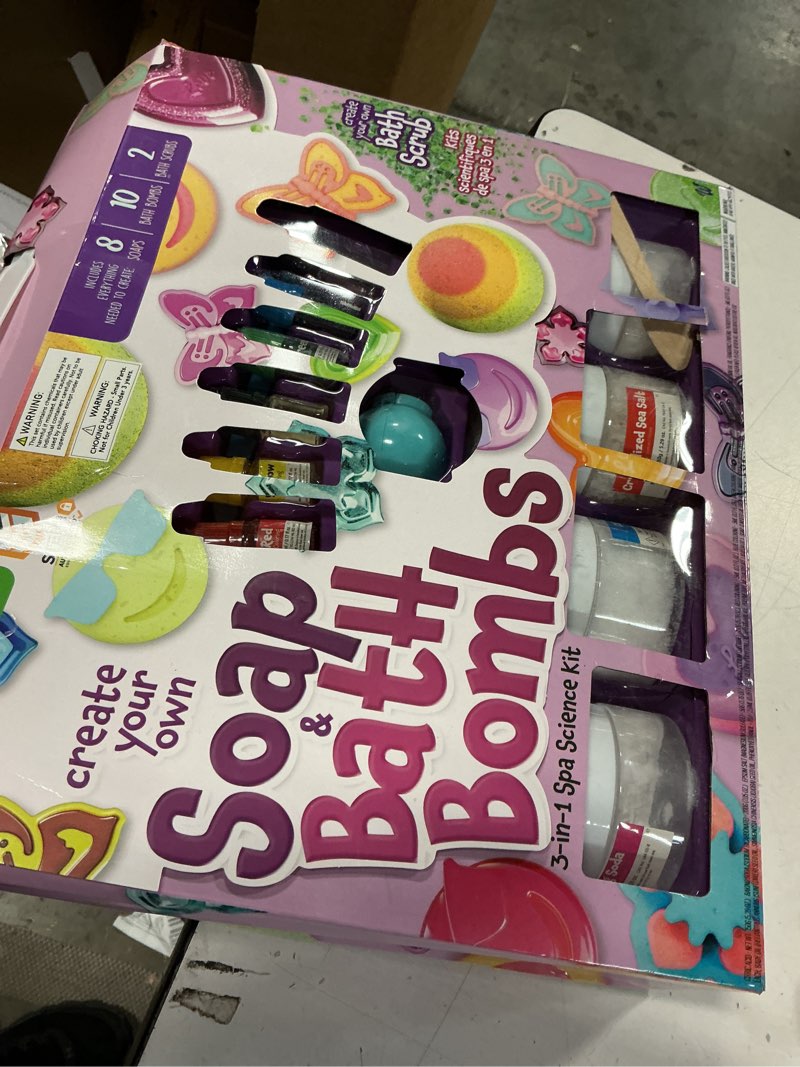 Condition photo showing Good Condition for Dan&Darci Soap & Bath Bomb Making Kit for Kids, 3-in-1 Spa Science Kits, Easter Craft Gifts for Girls & Boys Age 6-12 Year Old Girl Crafts: DIY Experiment Toys, Gift for Kid Ages
