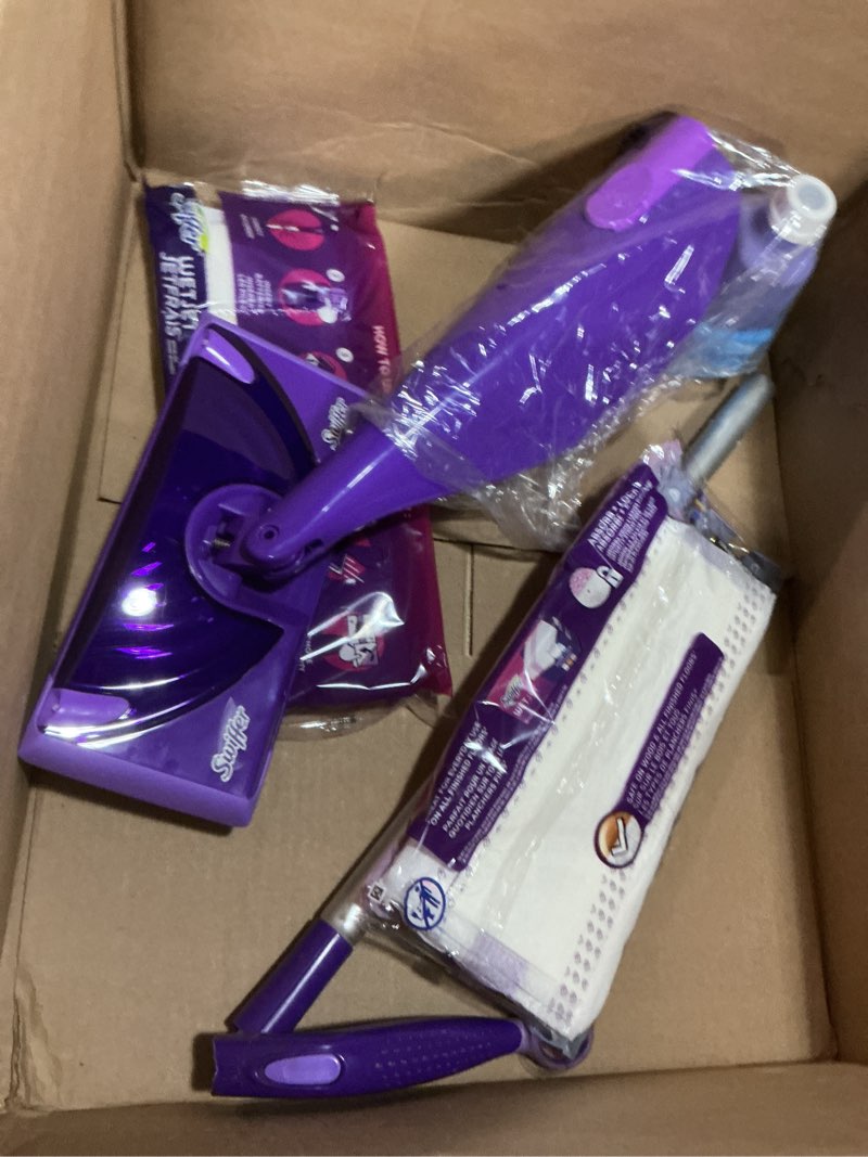 Condition photo showing Good Condition for Swiffer WetJet Hardwood and Floor Spray Mop Cleaner Starter Kit, Includes: 1 Power Mop, 10 Pads, Cleaning Solution, Batteries 1 Kit Cleaner Kit
