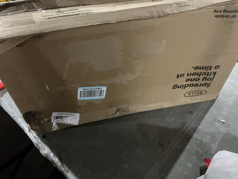 Condition photo showing Good Condition for bella Electric Griddle with Warming Tray - Smokeless Indoor Grill, Nonstick Surface, Adjustable Temperature & Cool-touch Handles, 10" x 18", Copper/Black, PFOA & PTFE Free 10 x 18"