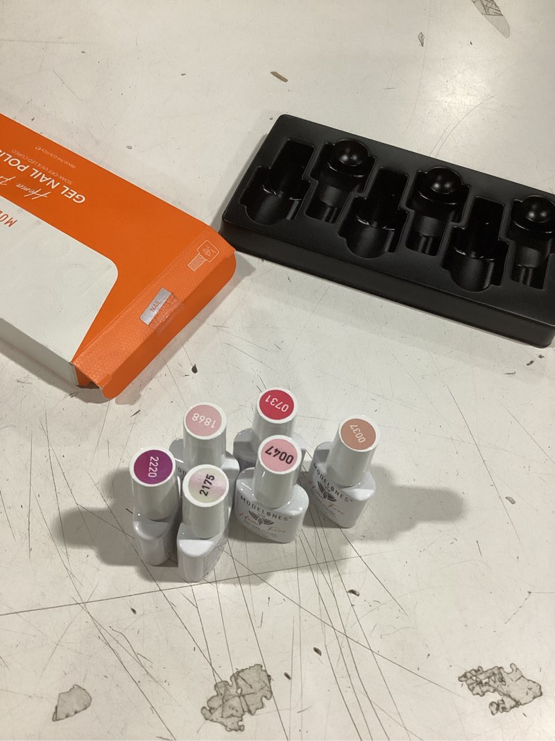 Condition photo showing Good Condition for similar to modelones rubber base gel nail polish, 6 color builder clear nude milky baby pink jelly brown 6 in one strengthener apex building extension for weak nails long last u v french manicure gift for women a nude pink rubber base