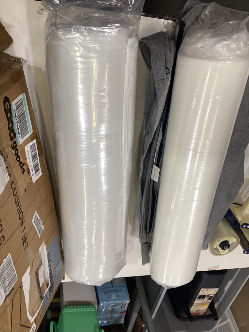 Condition photo showing Good Condition for goodgoods 22x24 inch outdoor/indoor deep seat patio cushion set of 1 resilient foam filling water repellent stain-resistant uv resistant weather resistant deep seat bottom light gray light gray 22''x24''/ 1 set / water-repellent