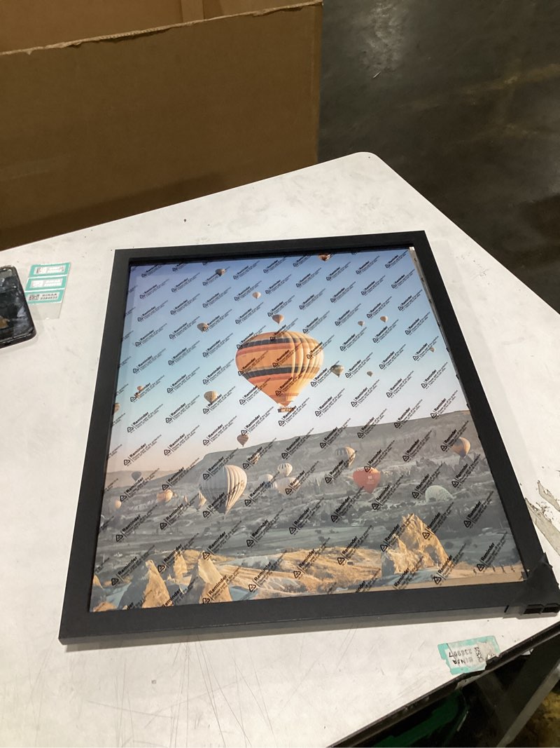 Condition photo showing Good Condition for 6x9 Picture Frame Brown for Wall Hanging or Tabletop- Wall Mounting Horizontally or Vertically, 6 x 9 Wall Gallery Poster Photo Frame for 6 by 9 Photos, Rustic Brown Rustic Brown 6x9 inch