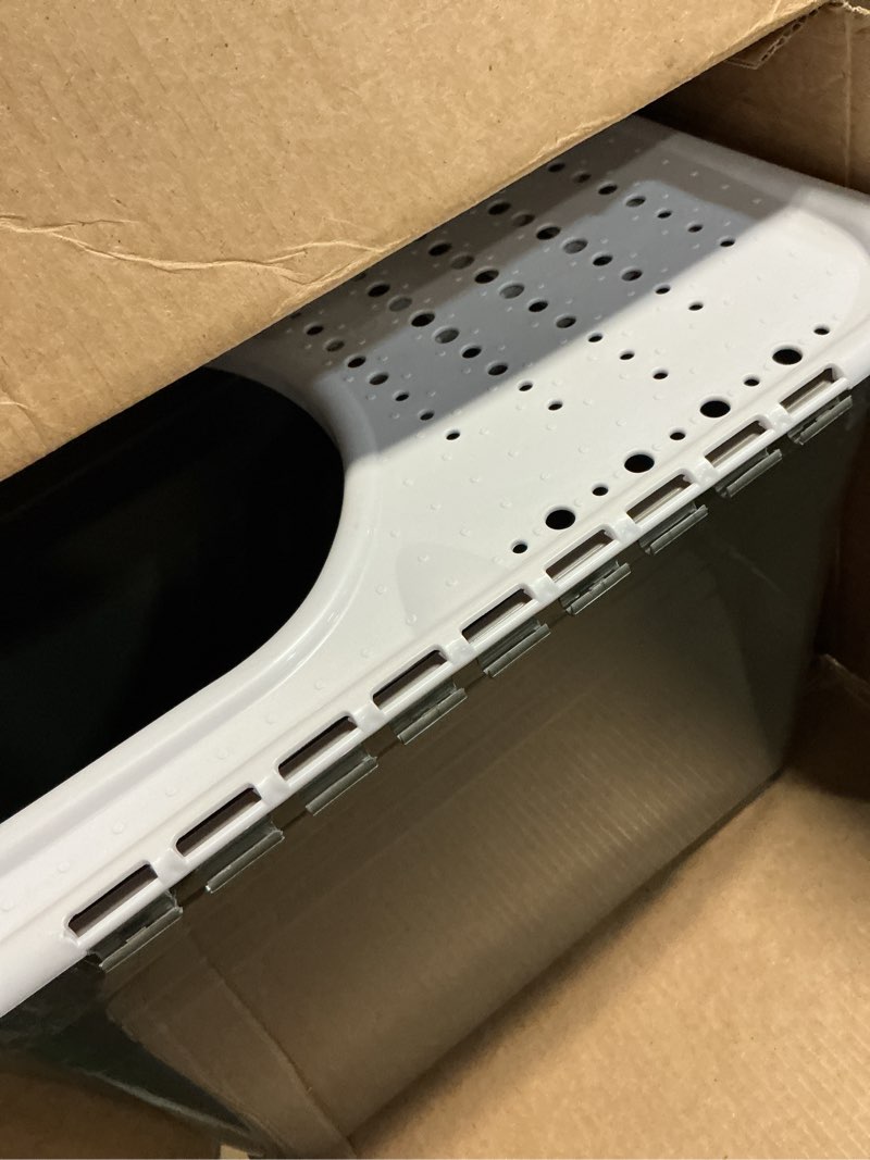 Condition photo showing Good Condition for petmate enclosed cat litter boxes with hinged lid and wide top entry opening, cat litter box enclosure with filter lid, made in usa, scoop not included 1 count (pack of 1) gray