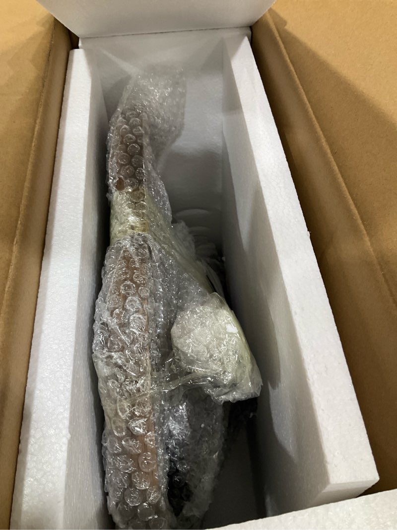 Condition photo showing As Is for Drink Table, Small Pedestal Side Table for Small Spaces, Modern Solid Wood End Table for Living Room, Bedroom, Couch, Bedside, Corner, Office, Walnut