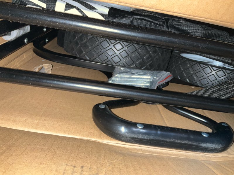 Condition photo showing As Is for Elevon All-Terrain Foldable Utility Wagon Cart with 150LB Capacity for Beach, Grocery, Christmas Sho