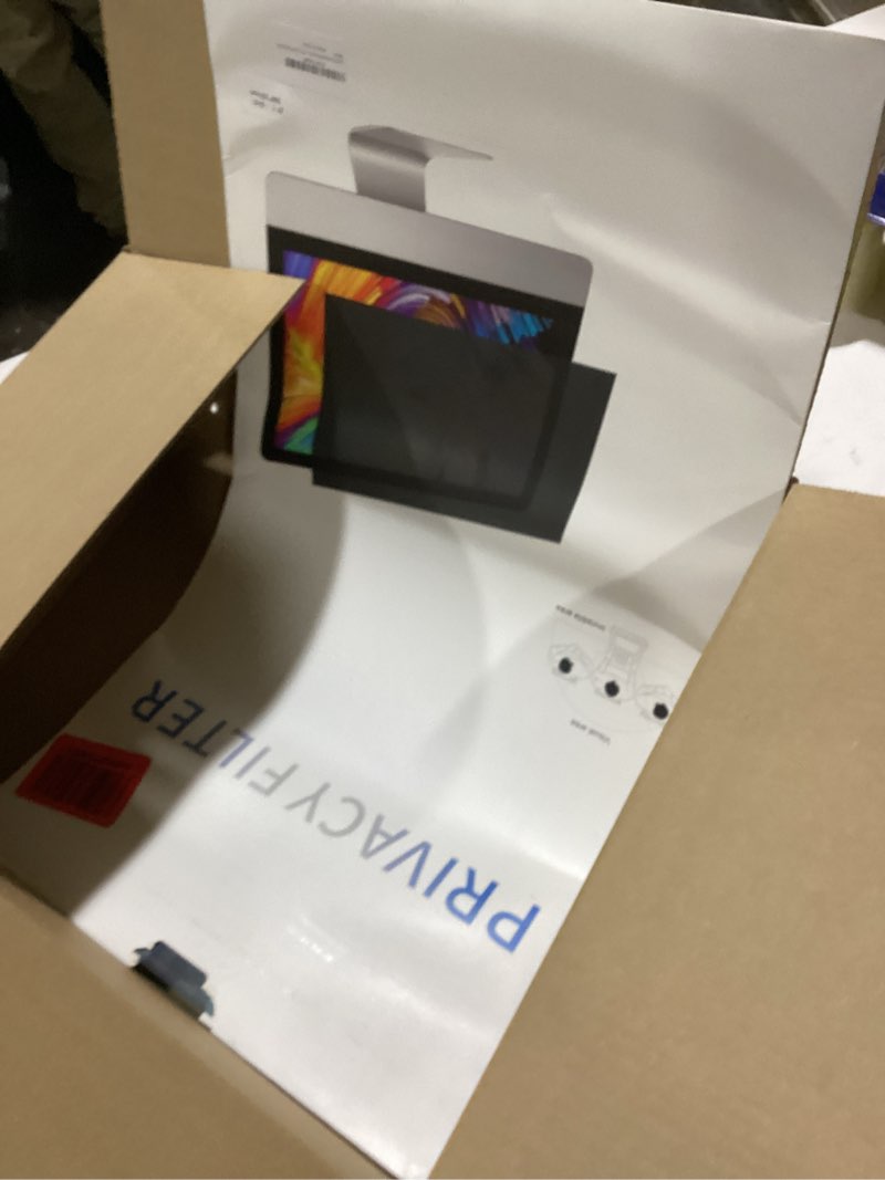 Condition photo showing As Is for 27 inch 16:9 Computer Privacy Screen Filter for Monitor Removable Screen Privacy Shield and Anti-Glare Protector Anti-Scratch Protector Film