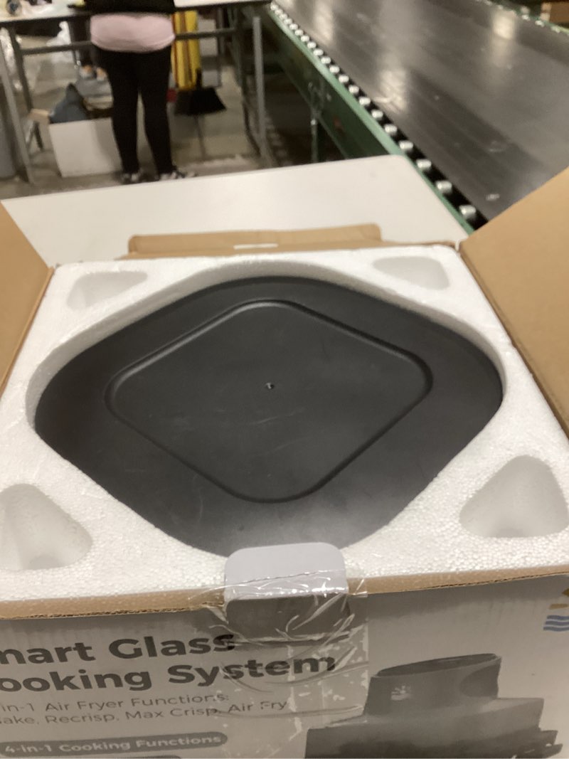 Rellytech 4-in-1 Portable Glass Air Fryer - 1500W, 4.2QT & 6 Cup Dual Containers, 140°F–400°F Temp R