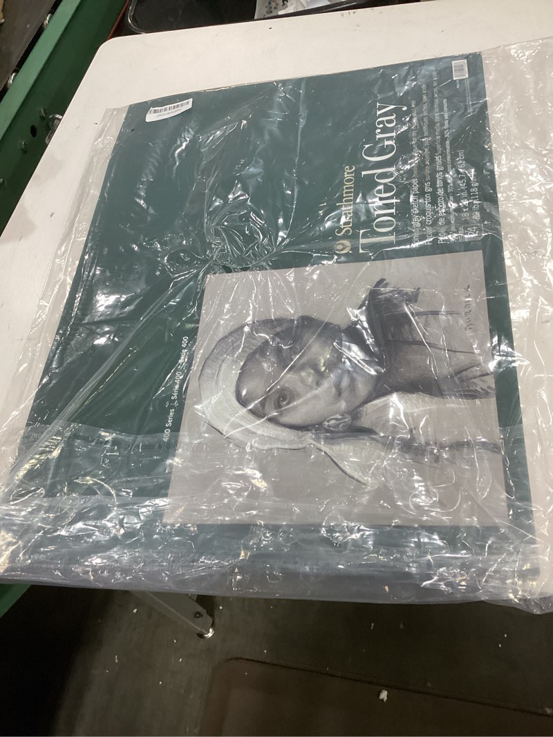 Condition photo showing Good Condition for strathmore 400 series sketch pad, toned gray, 18x24 inch, 24 sheets - artist sketchbook for drawing, illustration, art class students