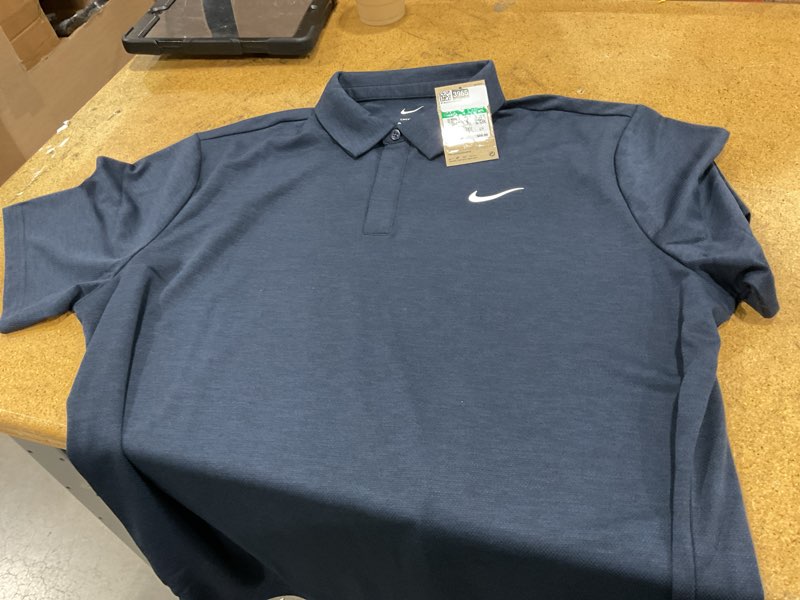 Condition photo showing New/Like New for franchise polo by nike x-large midnight navy | black (honeycomb)