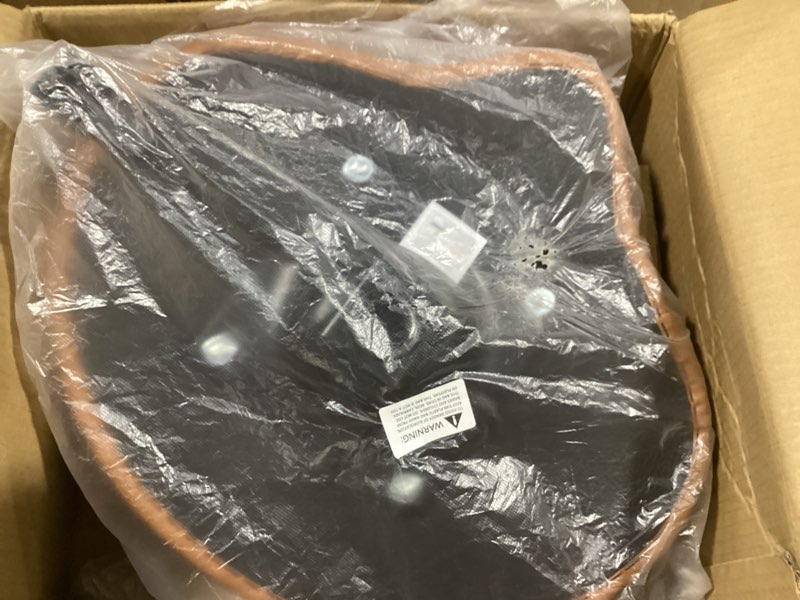 Condition photo showing New/Like New for Heavy Duty Drum Stool, Hydraulic Drum Throne, Ergonomic Memory Foam Drum Seat, Adjustable Drum Chair Anti-Slip Base, Drum Saddle Bench for Drummers Musicians(Brown) Brown Style2