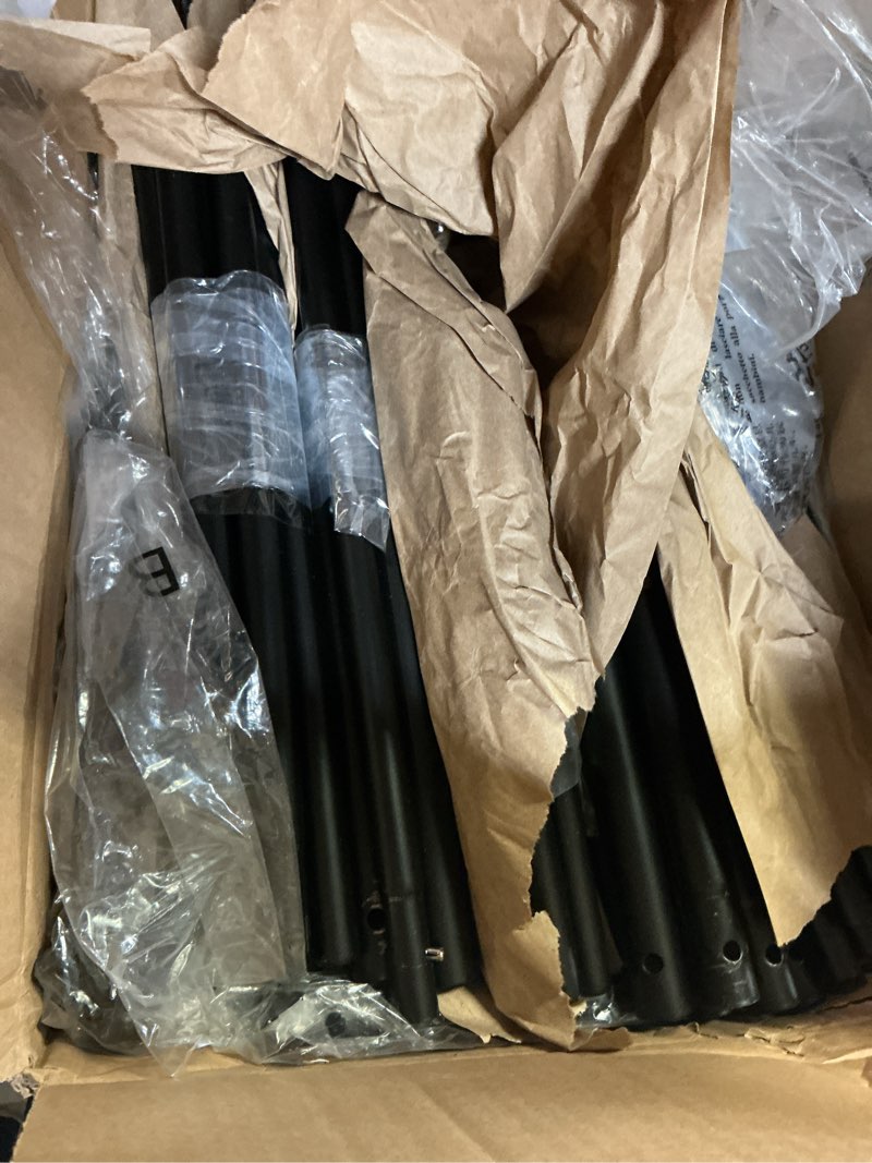 Condition photo showing Good Condition for Homde Heavy Duty Clothes Rack: 265lb Rolling Double Rod Garment Hanging - Metal Coat Organizer Storage Display Shelf on Wheels for Bedroom Laundry Black 44"