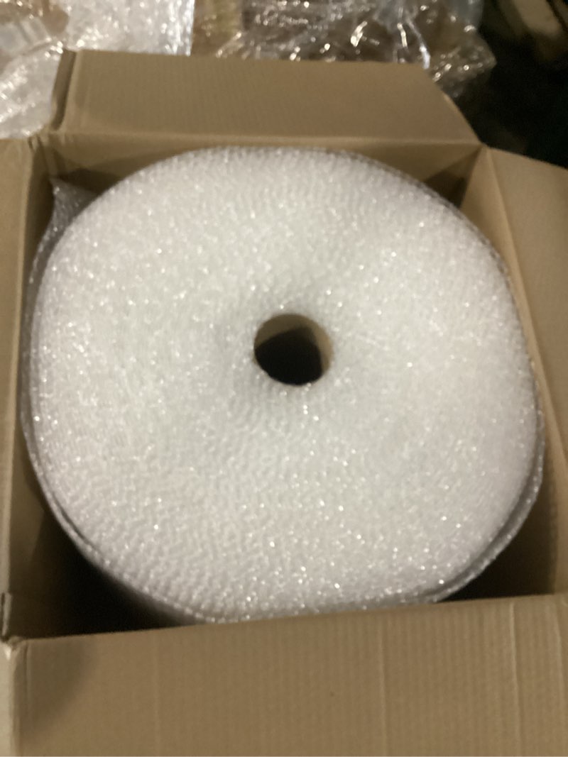 Condition photo showing New/Like New for amazon basics bubble wrap for moving, packing, shipping and storage, perforated protective cushioning for fragile items, 12-inch x 175-ft long roll, small 3/16", clear
