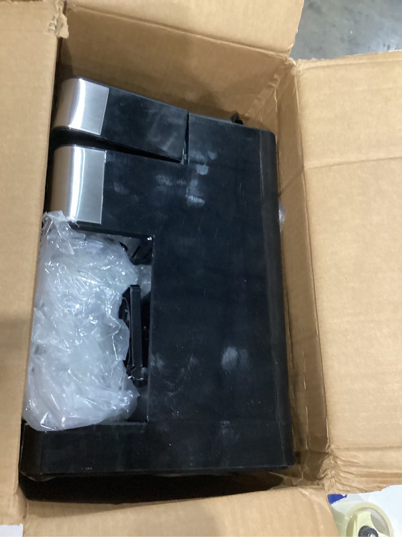 Condition photo showing As Is for cuisinart coffee center grind and brew plus, built-in coffee grinder, coffeemaker and single-serve brewer with 6oz, 8oz and 10oz serving size, black/silver, ss-gb1nas 12-cup glass grind & brew plus stainless