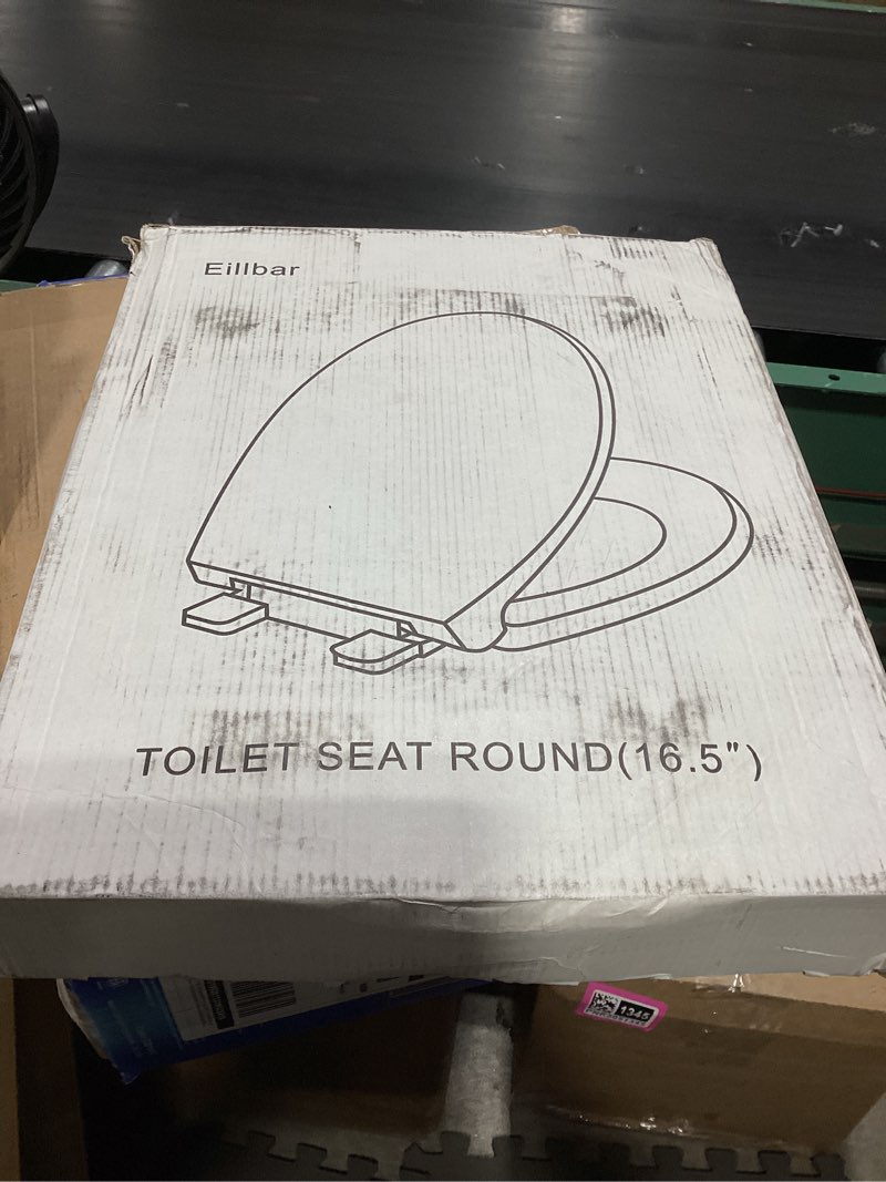 Condition photo showing New/Like New for round toilet seat, standard 16.5” slow/soft close round toilet seat for round toilets, no-slam quiet-close lid, easy-to-install, white, durable never-loosen design white round(standard)