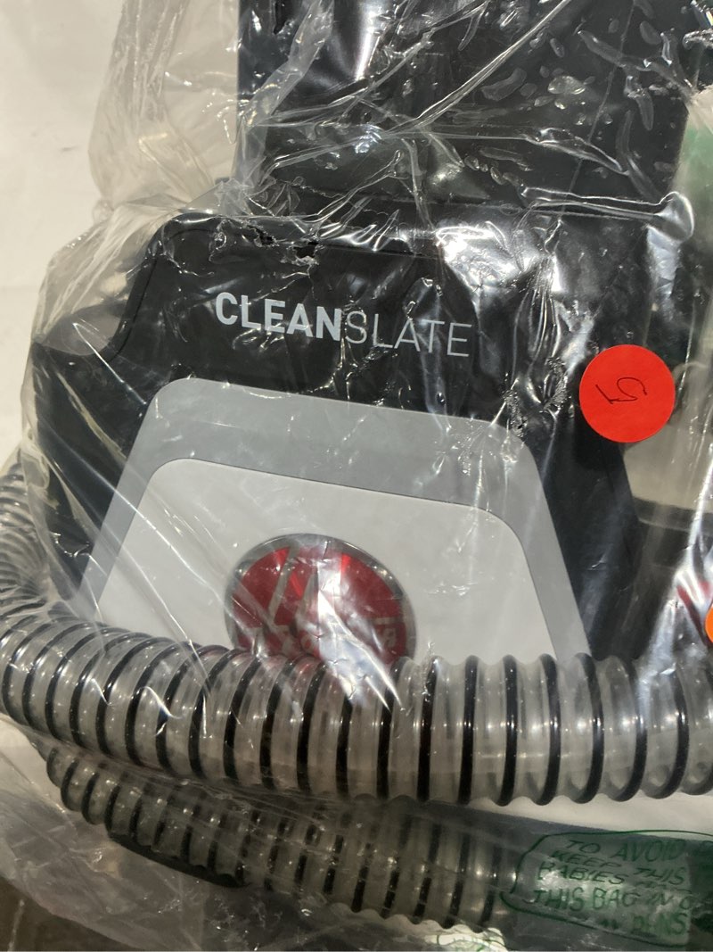 Condition photo showing Good Condition for Hoover CleanSlate Plus Portable Carpet + Upholstery Spot Cleaner Machine, Powerful Suction with Versatile Tools, Pet Stain Remover, Car and Auto Detailer, Pair with Hoover Carpet Cleaner Solution